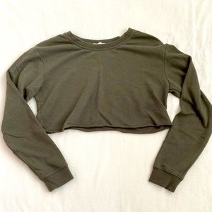 Garage crop sweater top